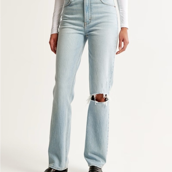 Abercrombie & Fitch Ultra High-rise slit knee NWT size 22 - Picture 3 of 10